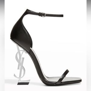 Black YSL Opyum leather heels